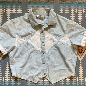 Vintage 90s Western Crop Top